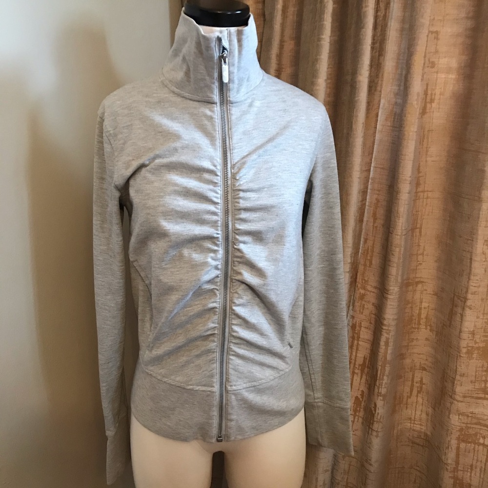 Lululemon Ruched Sweatshirt Zip Jacket Size 6